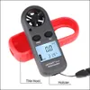 Anémomètre thermomètre compteur de vitesse du vent Portable testeur de vent de poche 0-30 m/s capteur d'anémomètre numérique