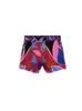 TFMLN 3PCS Women Bermuda Printed Blouses+ Short Skirt Set Turn Down Collar Long Sleeve Tops High Waist Girl Outfits 220423