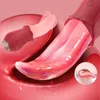 Dorosły masażer Hesex Rose Realistyczna lizanie języka stymulacja stymulacja sutki silne wibratory stymulatora żeńskie zabawki dla kobiet