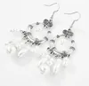 Art Déco Gatsby Boucles d'Oreilles Pendantes Années 20 Thème Fête Costume Accessoires Vintage Mariage Dangle Perle Boucles d'Oreilles Plaqué Argent pour Femmes Filles Maman