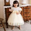 女の子のための女の子のドレススパンコールドレスフラワーベビーガールパーティーサマーキッドキッドプリンセス幼児服6m-4ygirl's