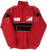 F1 Zespół Workwear Nowy pełny haftowany wyścig bawełniany logo samochodu pełne hafty kurtki w stylu college'u kurtki retro motocyklowe ef