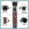 Hair Trimmer Care Styling Tools Products T9 Electric Clipper For Men Rechargeable Shaver Beard Barber Hairs Cutting Hine Professional 0Mm