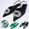 Sandalias Zapatos de mujer de verano Diamantes de imitación brillantes Punta estrecha Temperamento Boda Tacones altos Zapatos de plataforma Sandalias