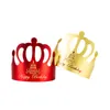 Filet créatif chapeau d'anniversaire rouge fournitures de cuisson papier gâteau d'anniversaire pour enfants couronne chapeau de fête chapeau de noël GCB15075