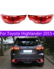 Feux de queue pour Toyota Highlander Signal feux arrière LED DRL Running Treillight Brouillard léger Ange Eyes Lampe de stationnement arrière 15-19