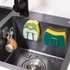 Ganci Rotaie Cucina Spugna Scarico Forniture per la casa Daquan Lavello Spazzola per piatti Filo d'acciaio Piscina di palline Stoccaggio Manufatto RackGanci