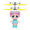 Fliegender Spielzeugball LOL Girl leuchtende Flugbälle für Kinder, elektronisches Infrarot-Induktionsflugzeug, Fernbedienung, magisches Spielzeug, Sensing-Hubschrauber