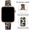 Apple Watch Strap 밴드 40mm 44mm 어댑터 가죽 iWatch Series 6 5 4 3 2 1 스마트 스트랩