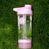 PP Protein Shaker With Storage Box Sports Bottle Drinkware Mixer Plastic Cup 500ml/17oz Tumbler Free Whisk Powder Milk BPA-free