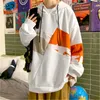 Kvinnors hoodies tröjor Hong Kong -stil plus storlek Huvtröja Men 2022 Autumn Trendy Casual Fat Top Gertilizer Lazy StyleWome