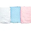 Sublimation leere Babydecke 100% Polyesterblau Pink Thermaltransfer Teppich Druck warmes Softsofa Kid -Decken mit Massageperlen 30x40 Zoll
