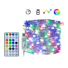 Saiten RGB LED Kupferdraht Licht RGBW Fee String Weihnachtsbaum Dekor Lichter 5/10M USB Fernbedienung LightsLED