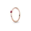 Rose Gold Multicolor Crystal S925 Sterling Silver Love Ring smycken DIY passar Pandora Ale Charm för Pandoras för kvinnor European Gift