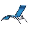 US Stock 2pcs Set Chaise Lounges Outdoor Lounge Chair Lounger Recliner stoel voor Patio Lawn Beach zwembad Zonding Sunbathing W41928444