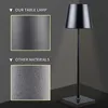Table Lamps Wireless LED Desk Lamp With Touch Control Metal Read Light Chargeable Bedside Night Waterproof Restaurant Bar DecorTable