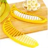 Kitchen Gadgets Plastic Banana Slicer Cutter Fruit Vegetable Tools Salad Maker Cooking Tools kitchens cut Bananas chopper BBE14126