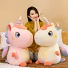 cuscino in piuma di cotone farcito peluche giocattoli regali di compleanno per bambini per ragazze Simpatica bambola unicorno cielo stellato