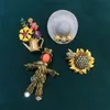 Alfileres broches Muylinda joyería de girasol broche de ropa Vintage para mujer regalo espantapájaros joyas de Metal Kirk22