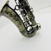 Saxophone Alto SX90R de haute qualité Mib Tune Sax professionnel gravé nickelé noir avec accessoires de boîtier