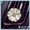 Voiture Par Clip Diffuseur D'huile Essentielle Pour Outlet Médaillon Clips Fleur Désodorisant Vent Bling Décor Rose Cristal Ornements Décoration Intérieure