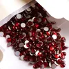 Écorce Siam rond plat dos Strass cristal Strass rouge profond Non hot-fix Strass bricolage vêtements vêtement ongles décoration