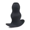 Plugue anal de silicone oco para homens e mulheres, plugue anal para massagem de próstata, contas anais, brinquedos sexuais5102072