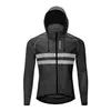 225 Giacche da ciclismo antivento Uomo con cappuccio Abbigliamento da ciclismo impermeabile Maglie a maniche lunghe da bici Gilet riflettente Giacca a vento