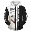 Herren Hoodies Herren Sweatshirts Tier Borzoi Hund 3D Gedruckt Jacke Männer/Frauen Harajuku Hoodie Unisex Casual Streetwear Sweatshirt