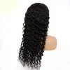 Cabello humano brasileño Flowe Deep 13x4 Lace Lace Wig 150% Densidad de cabello Virgen Curly 10-32 pulgadas PARTE FRATIS