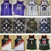 Real Stitched Retro Basketball Jerseys TOP Quality Authentic Embroidery #1 Tracy #15 Vince McGrady Carter White Blue Black Red jerseys