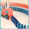 メガビルディングブロックレンガセットトレインカーセットサウンドライトキッズカラフルなプラスチックドミノブロックゲームおもちゃのための子供