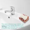 Silikonowe mydło naczynia z mydłem z drenowym mydłem samozwańczy taca na suszanie wodospadu do kuchni prysznic łazienka rra13474