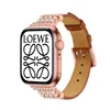 Brązowe pasma obserwacyjne dla projektanta Apple Watch Series 7 pasek Strap Smart Watches S7 38mm do 45 mm Universal Skórzany Bransoletki projektanci zegarków smartwatch pasy au USA uk CA