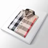 Men's Dress Shirts Designer Shirt Luxury Slim Silk T-shirt Short sleeve Casual business wear plaid pattern brand 19 Color Asia SIZE M-4XL DE9O