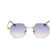 Quadratische Sonnenbrille Männer Frauen Mode kleiner Rahmen Polygon Sonnenbrille Metall Vintage Retro Marke Octagon Gafas de Sol3780901