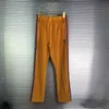 2020 New Orange Needle Pantaloni da jogging Uomo Donna Alta qualità Blue Butterfly Ricamo Awge Pants Needle Pants T220721