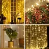 Strings LED de LED de LED de solar String String Light Water impermeável Garland de Natal para o ano de férias em casa Lampled Garden Lampled