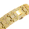 Eced Out Bling Diamond Watch mit Zirkon Custom Gold Sier Luxusschmuck für Männer Frauen wasserdichte Quarzuhr