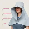 Breite Krempe Hüte Damen Großer Sonnenhut UPF 1000 2022 Bucket Cap mit Nackenklappe Vollschutz Anti-UV Waschbar StrandhüteWide Chur22