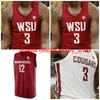 College NCAA State Cougars Basketball Jersey 24 Viont'e Daniels 23 Ahmed Ali 4 Aljaz Kunc 0 Isaiah Wade Custom Stitched