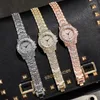 Relógios de pulso de relógios para fora relógios mulheres luxo ouro diamante relógio para jóias