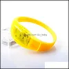 Bracelets de charme Bracelet Bracelet pour les femmes Control Shake Luminous Led Drop Delivery 2021 Baby Dhje8