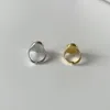 Rings de cluster corea moda estilo conciso lateral brilhante oval para ajustar jóias douradas de jóias de joias por atacado Ringscluster
