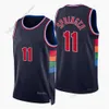 Maillots de basket Kaws Print 2022 New City Basketball Jerseys Harden Harris Embiid Green Korkmaz Niang Maxey Thybulle Springer Milton Reed Joe Bassey Brown