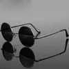 Retro Vintage Round Polarized Sunglasses Men Sun Glasse Alloy Metal Frame Black Lens Eyewear Driving UV400 220620