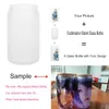 USA/CA Local Warehouse 16oz Sublimation Clear Frosted Glass Mugs Can Shaped Wine Tumblers With Bamboo Lids And straws Cocktail Cups Ice Cola Jar Home Mug 0606