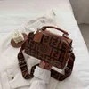 Design luxury fashion bags for women embossed hand soft leather small squareWomen's