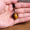 Kolye Kolyeler Doğa 5a Tiger Göz Taşı Kadın Doğal Boncuklar Reiki Enerji İyileştirici Erkekler Moda Halat Zinciri Jewelrypendent SIDN22