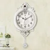 Wall Clocks Creative Home Clock Modern Design Luxury Classical Art Pendulum Relogios De Parede White KC50